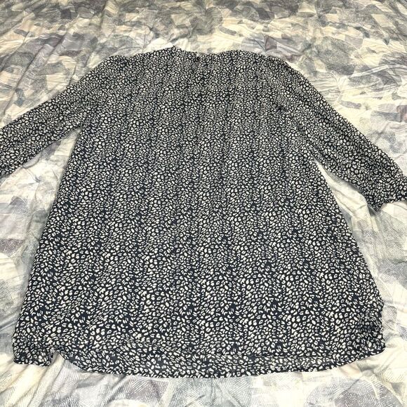 NWT Kojooin Ruffle Mock Neck Long Sleeve Floral Pleated Flowy Mini Dress Sz XXL - Picture 10 of 12